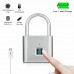 Smart Fingerprint Lock Keyless Anti-theft Padlock with USB Charging Cable for Locker, Office, Backpack, Luggage Suitcase